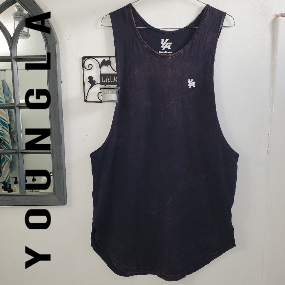💪🏻 YoungLA Long Tank Tops Men Muscle Shirt Gym Training 306